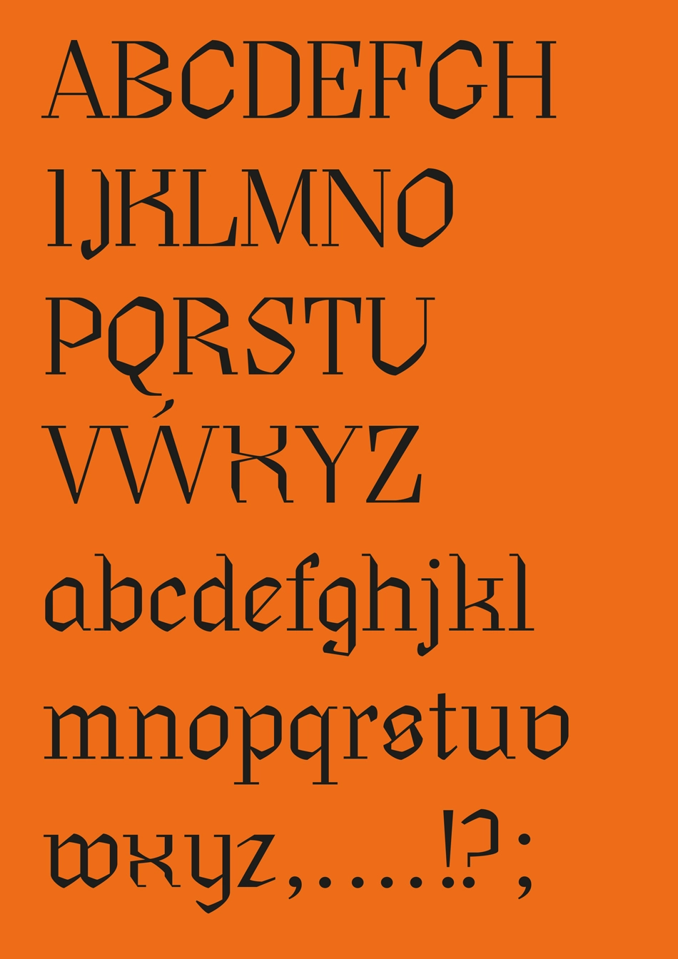 visuel orange avec texte noir avec l'inscription Monde du livre savoir en libre service, réalisation typographique Thomas Hauck